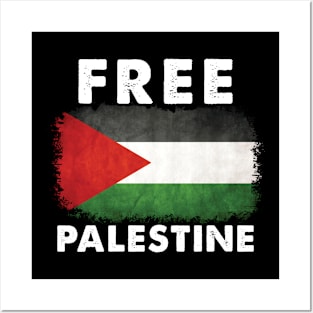 Free Palestine flag Posters and Art